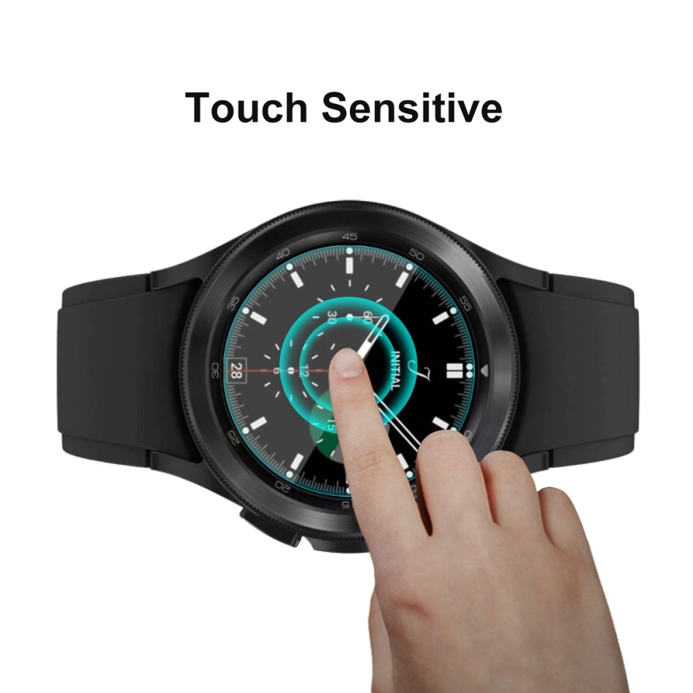 Proteggi schermo in vetro temperato 0.2mm Samsung Galaxy Watch 4 Classic 46mm