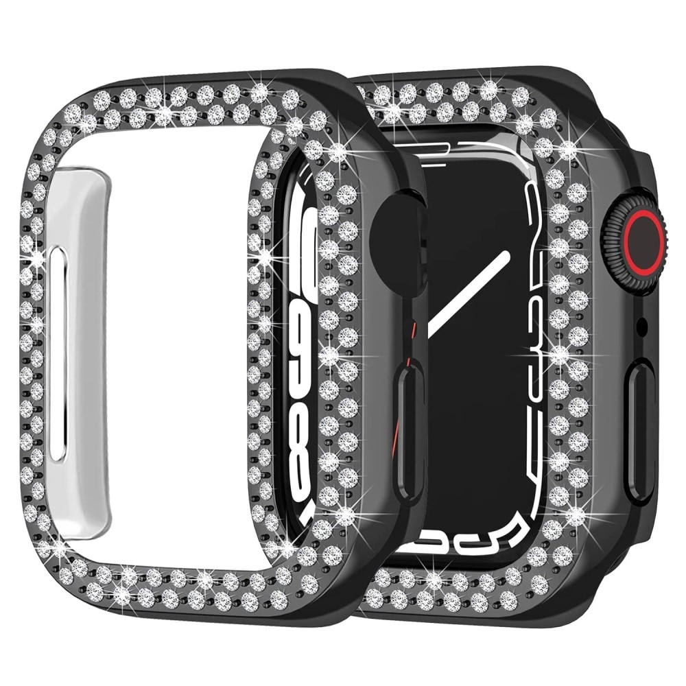 Cover Rhinestone Apple Watch 41mm Series 7 nero