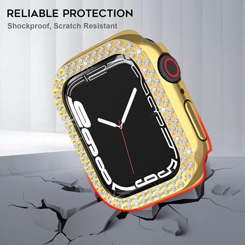 Cover Rhinestone Apple Watch 41mm Series 9 oro