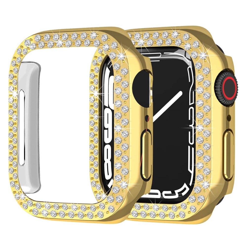 Cover Rhinestone Apple Watch 45mm Series 8 Oro