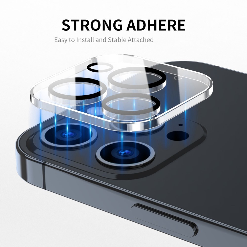 Proteggilente in vetro temperato alluminio iPhone 13 Pro Max Trasparente