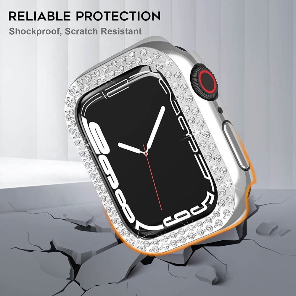 Cover Rhinestone Apple Watch SE 40mm d'argento