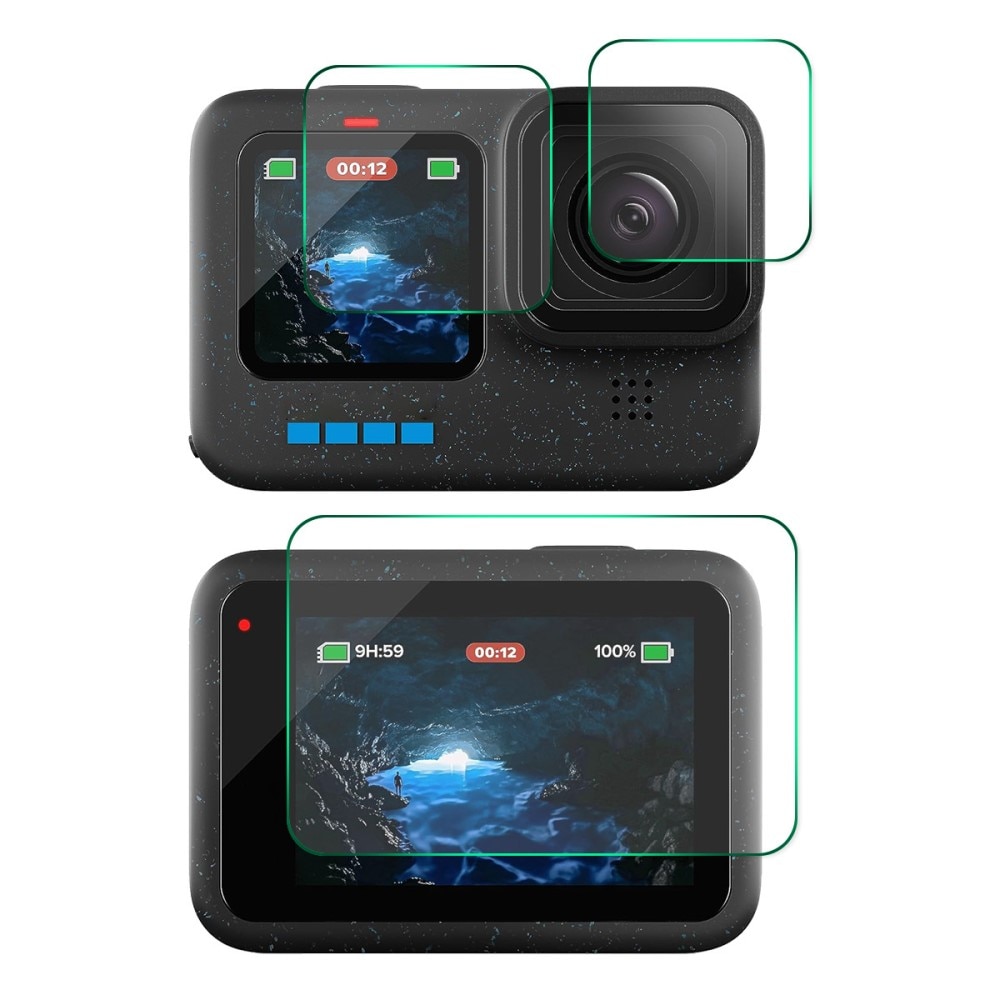 Protezione fotocamera e schermo in vetro temperato GoPro Hero12