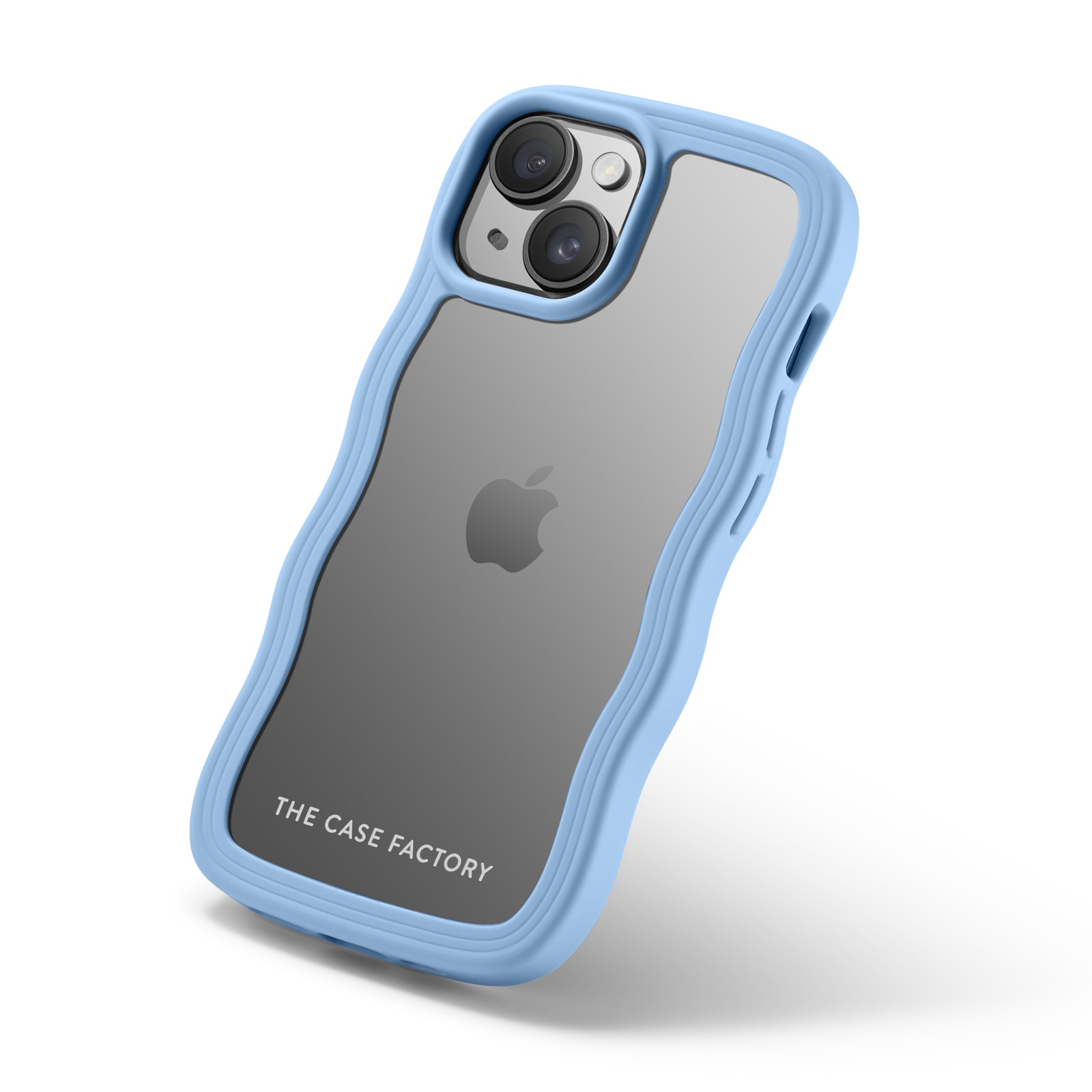 The Wave Case iPhone 15 Blu