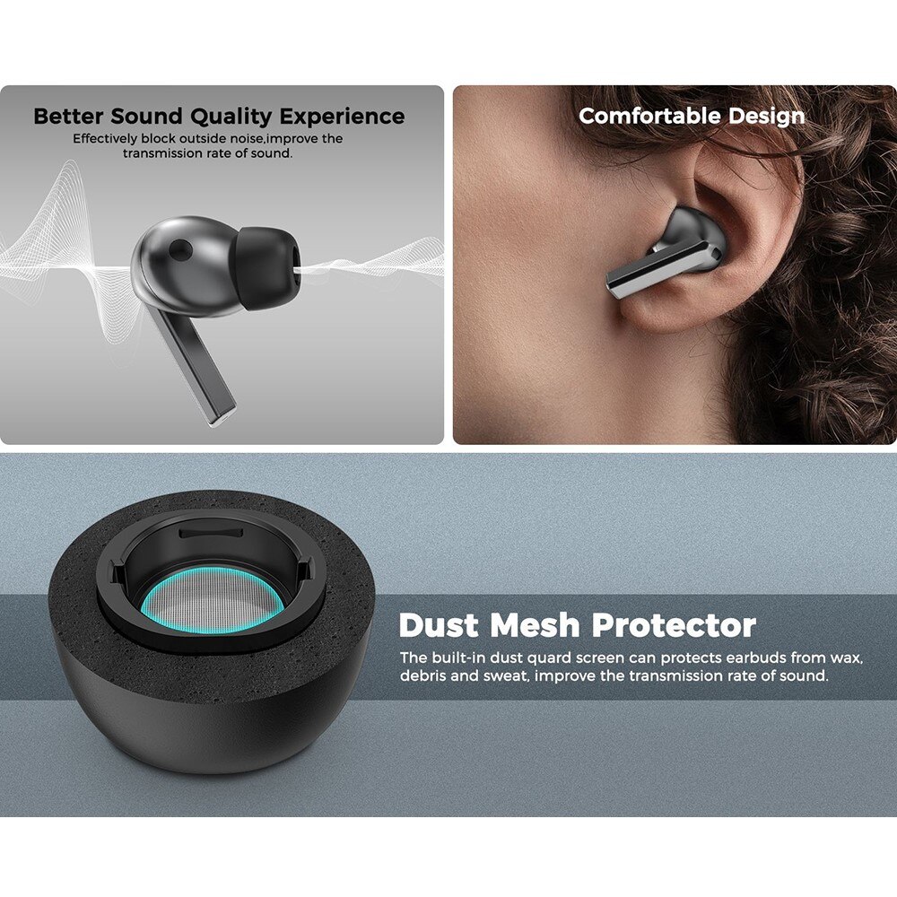 Memory Foam Ear Tips (3-pack) Samsung Galaxy Buds 3 Pro nero