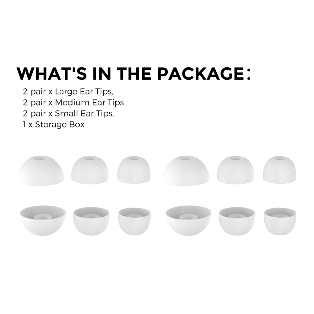 Ear Tips (3-pack) Beats Studio Buds Bianco
