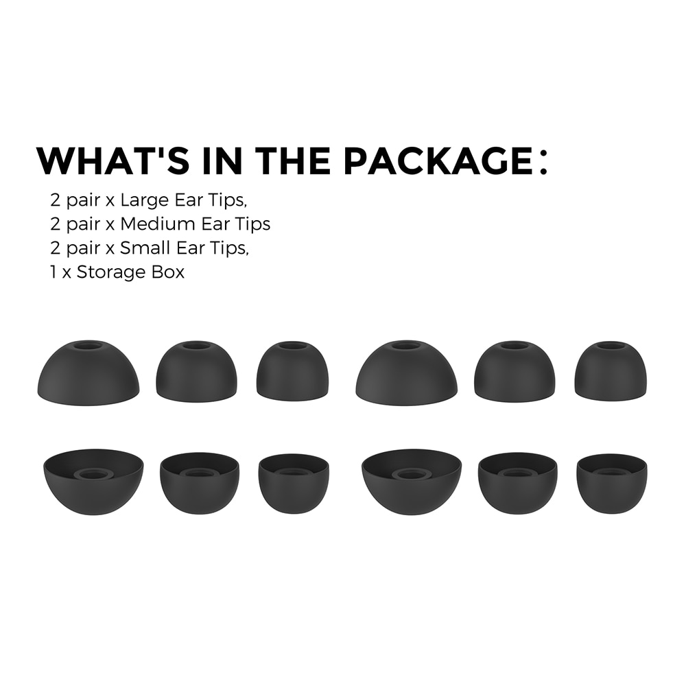 Ear Tips (3-pack) Beats Studio Buds Plus Nero