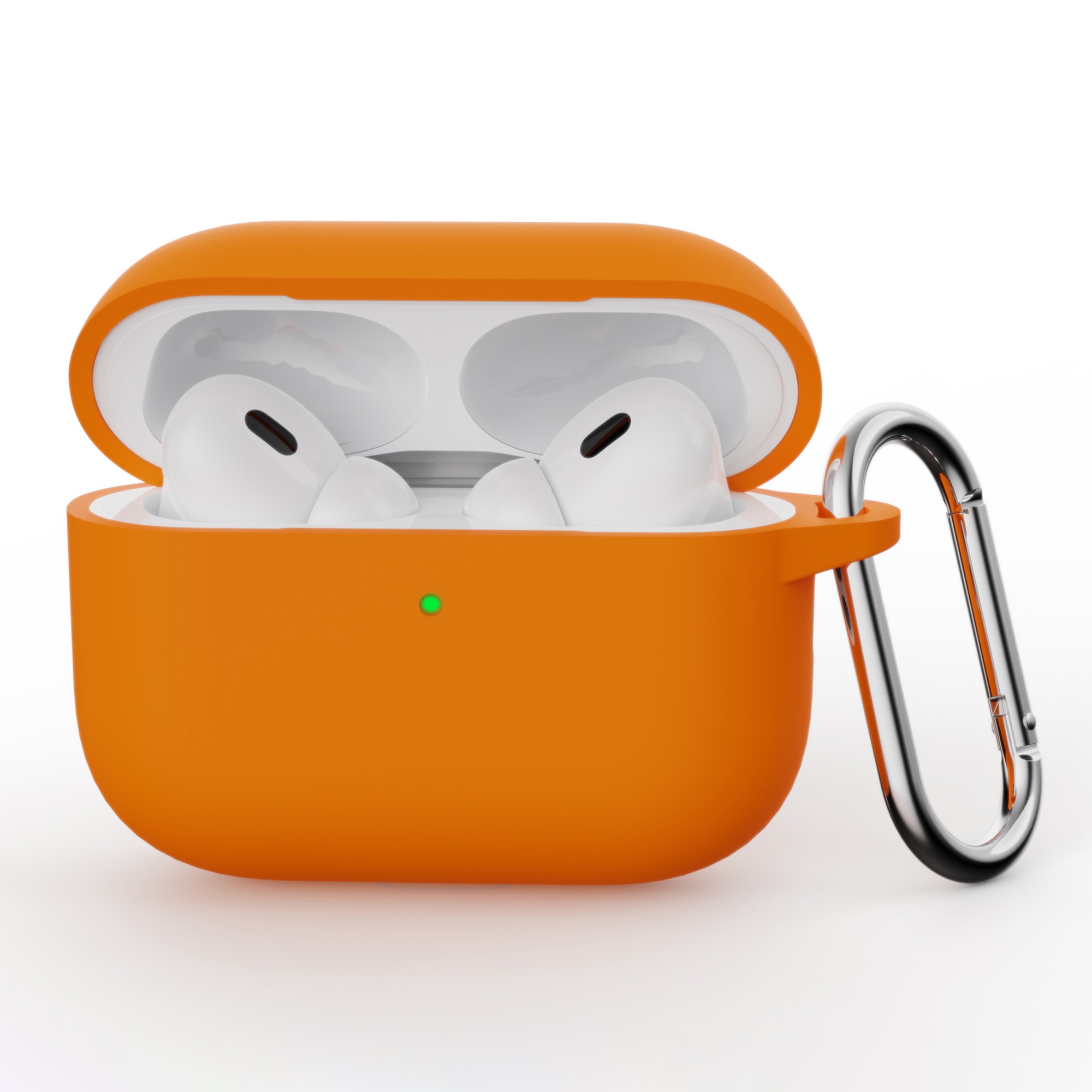 Cover in silicone con moschettone Apple AirPods Pro 3 Arancione