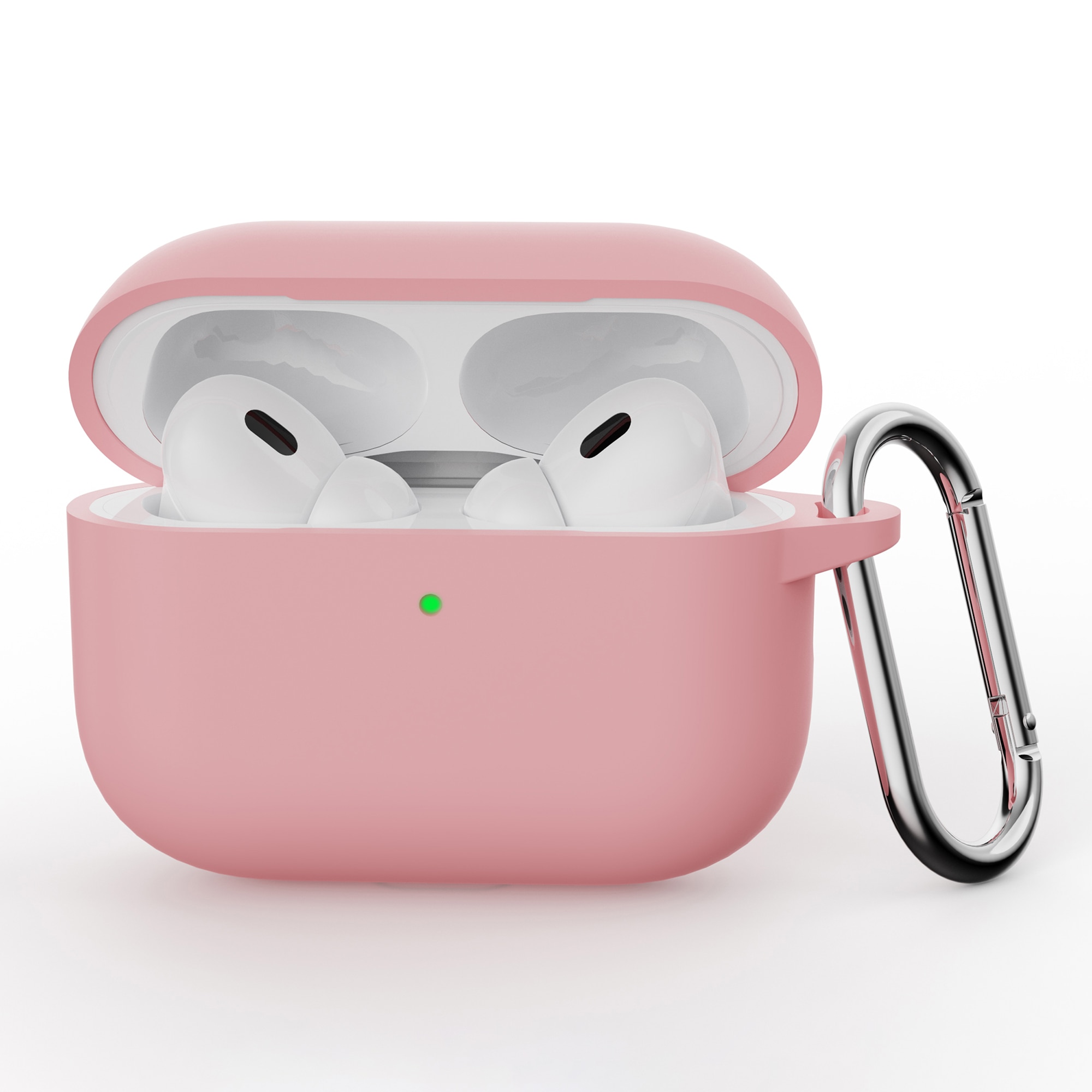 Cover in silicone con moschettone Apple AirPods Pro 3 Rosa
