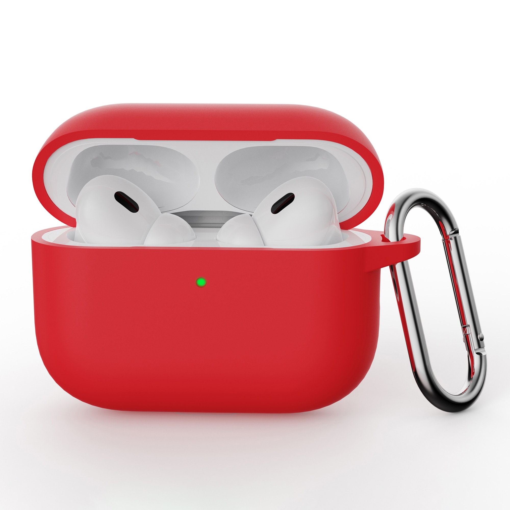 Cover in silicone con moschettone Apple AirPods Pro 3 Rosso