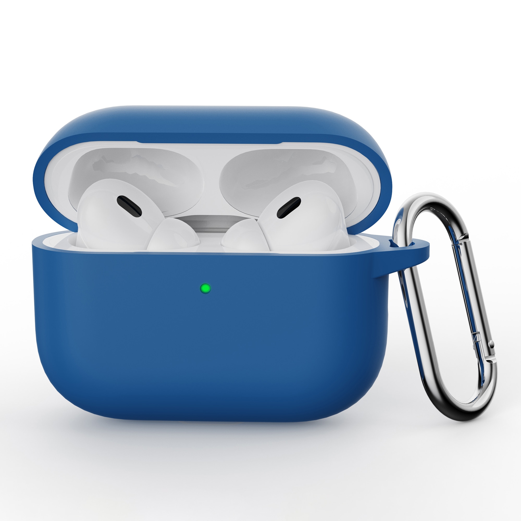 Cover in silicone con moschettone Apple AirPods Pro 3 Blu scuro