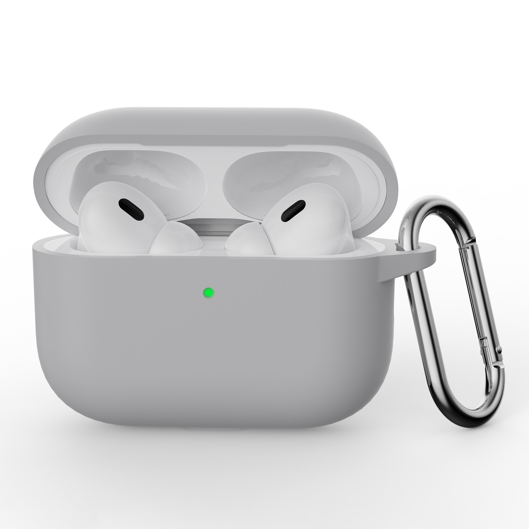 Cover in silicone con moschettone Apple AirPods Pro 3 Grigio