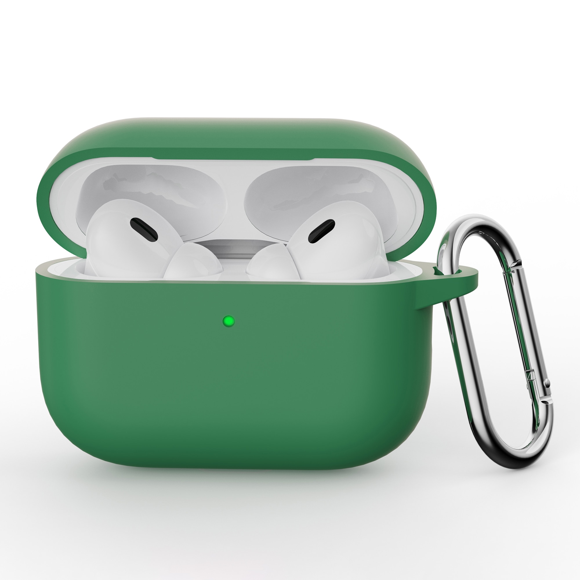 Cover in silicone con moschettone Apple AirPods Pro 3 Verde