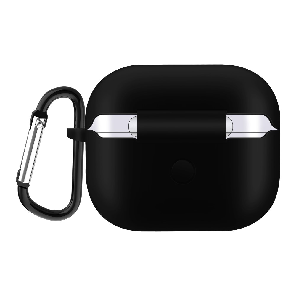 Cover in silicone con moschettone AirPods 3 Nero