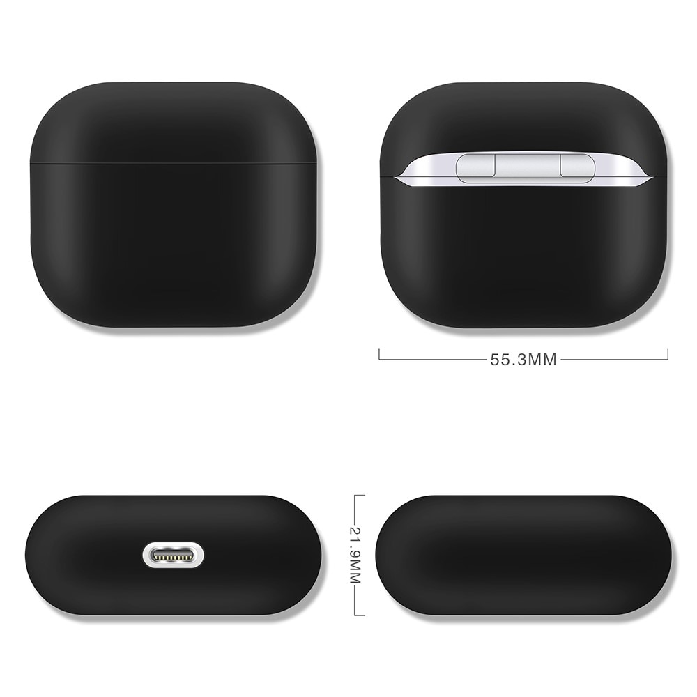 Cover in silicone AirPods 3 Nero