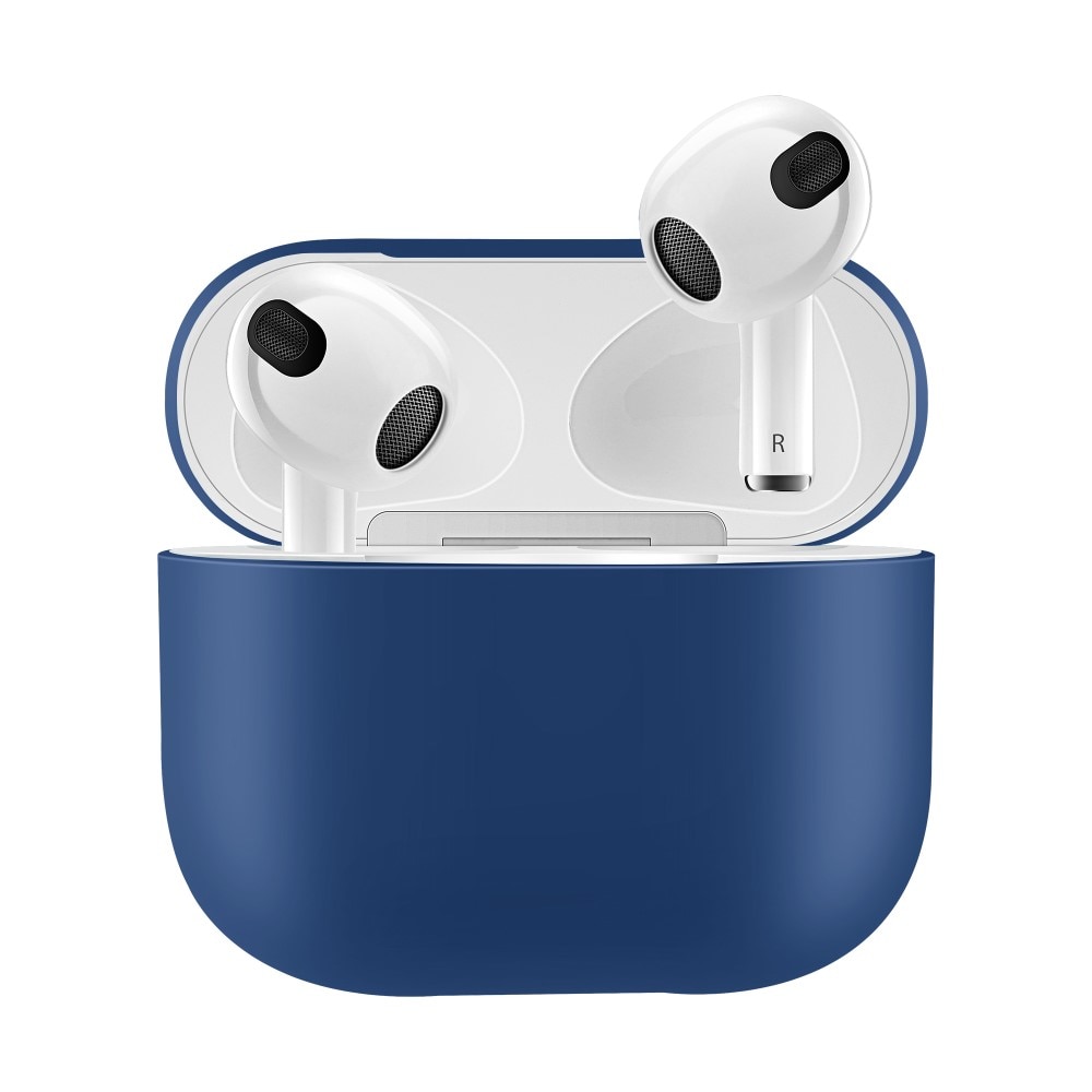 Cover in silicone AirPods 3 Blu