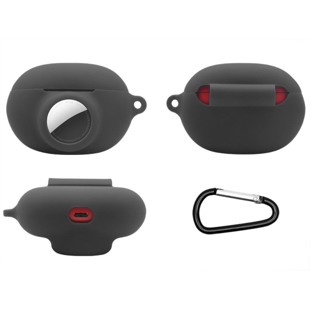 Custodia in silicone con supporto AirTag Beats Studio Buds nero