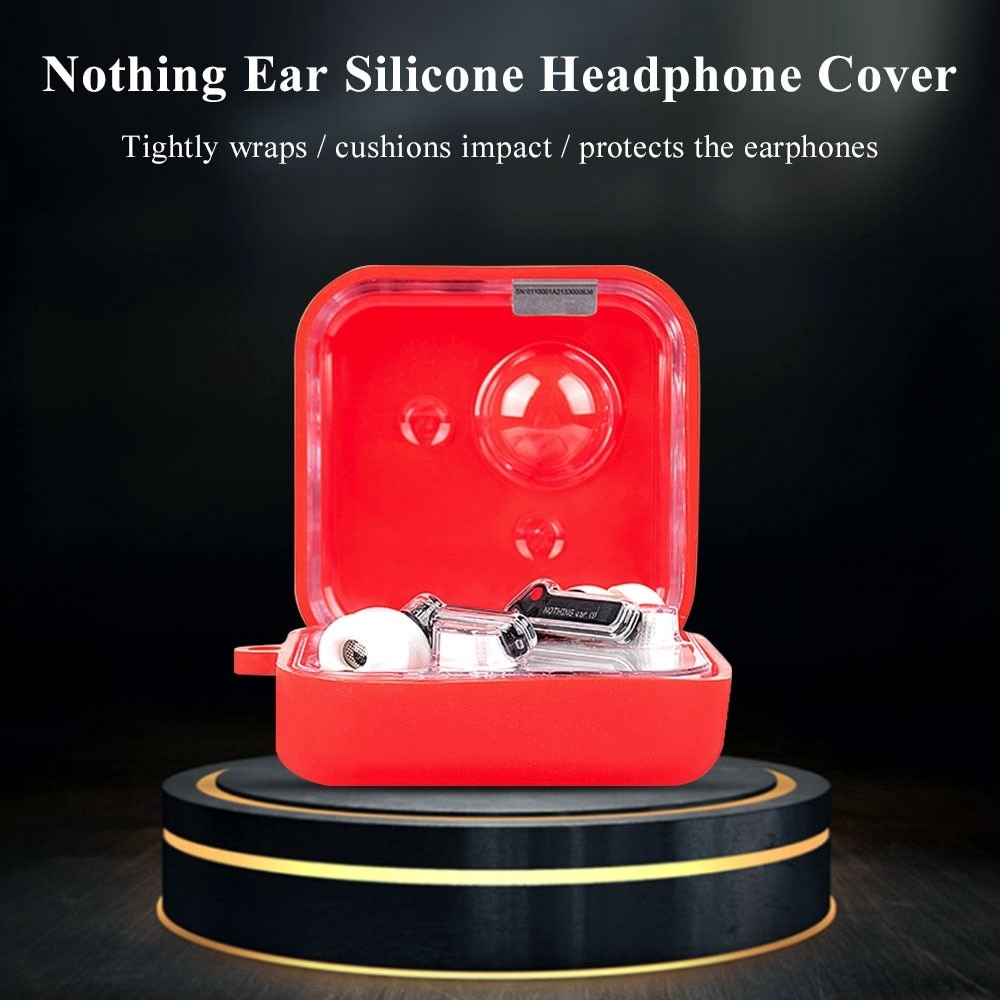 Cover in silicone con moschettone Nothing Ear (1) Nero