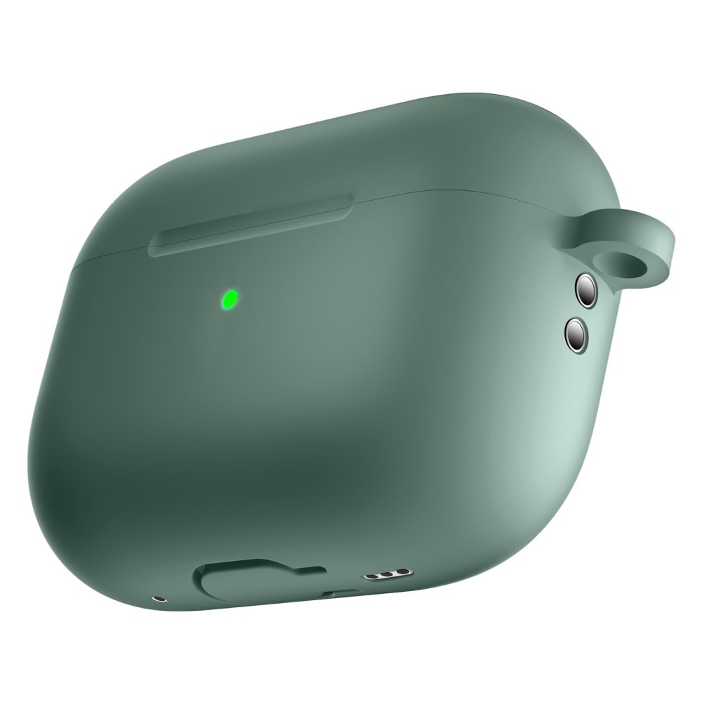 Cover in silicone con moschettone AirPods Pro 2 Verde