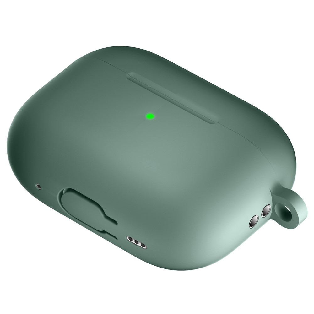 Cover in silicone con moschettone AirPods Pro 2 Verde