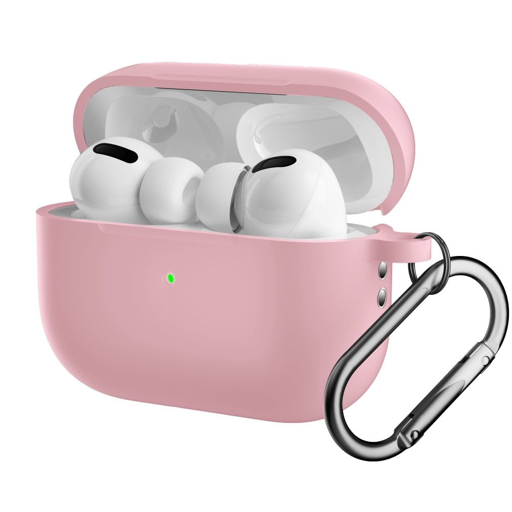 Cover in silicone con moschettone AirPods Pro 2 Rosa