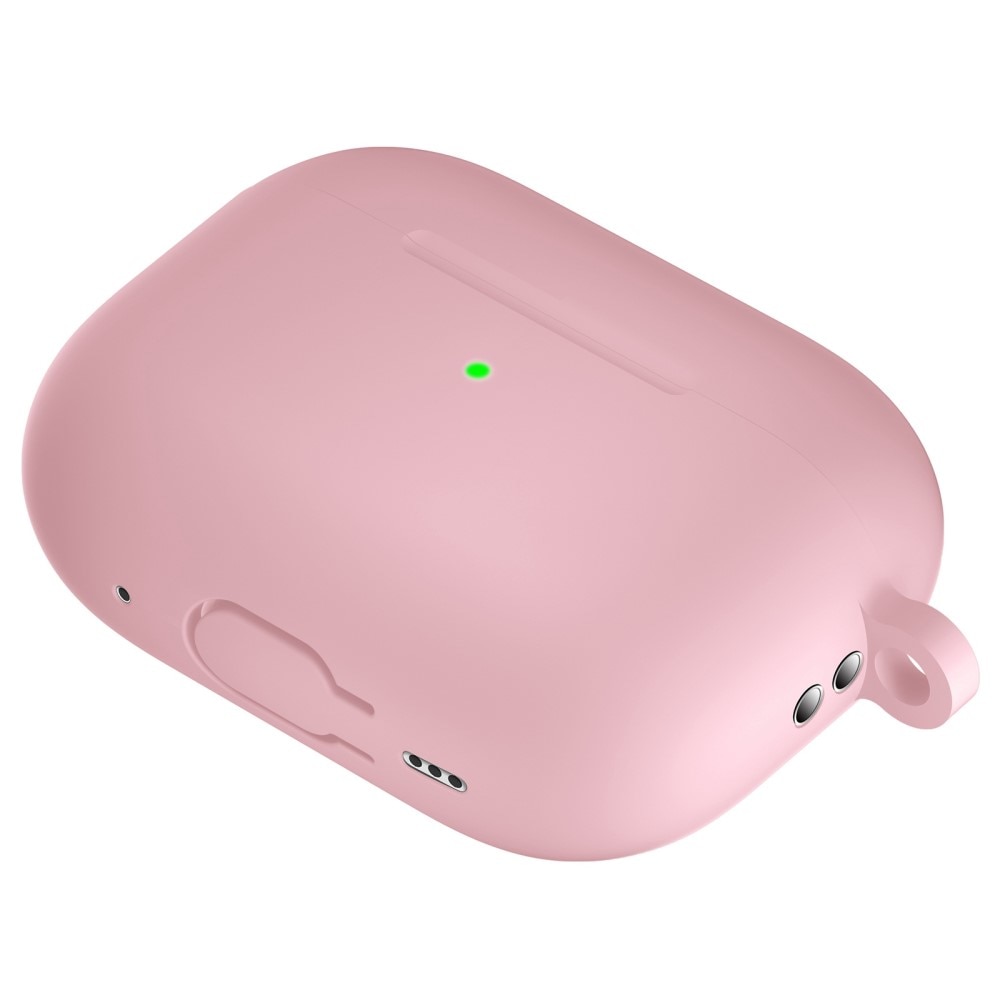 Cover in silicone con moschettone AirPods Pro 2 Rosa