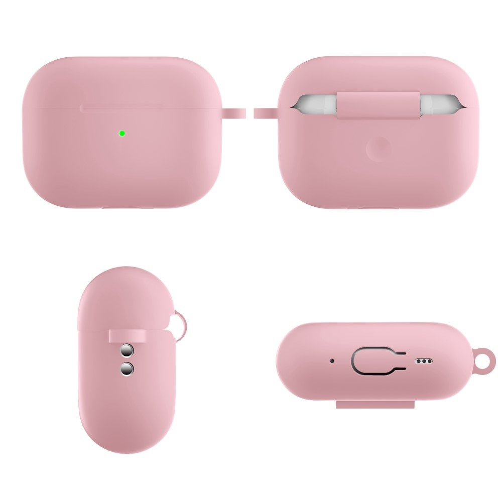 Cover in silicone con moschettone AirPods Pro 2 Rosa