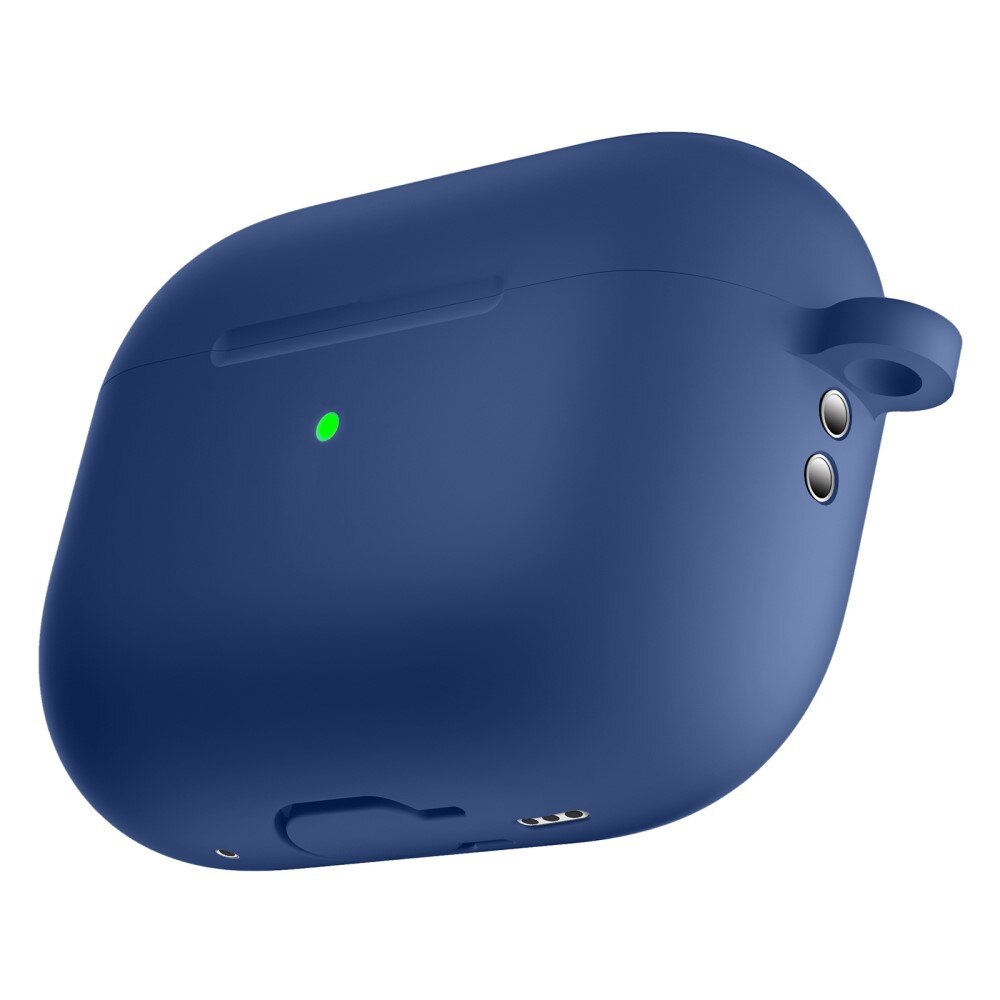 Cover in silicone con moschettone AirPods Pro 2 Blu