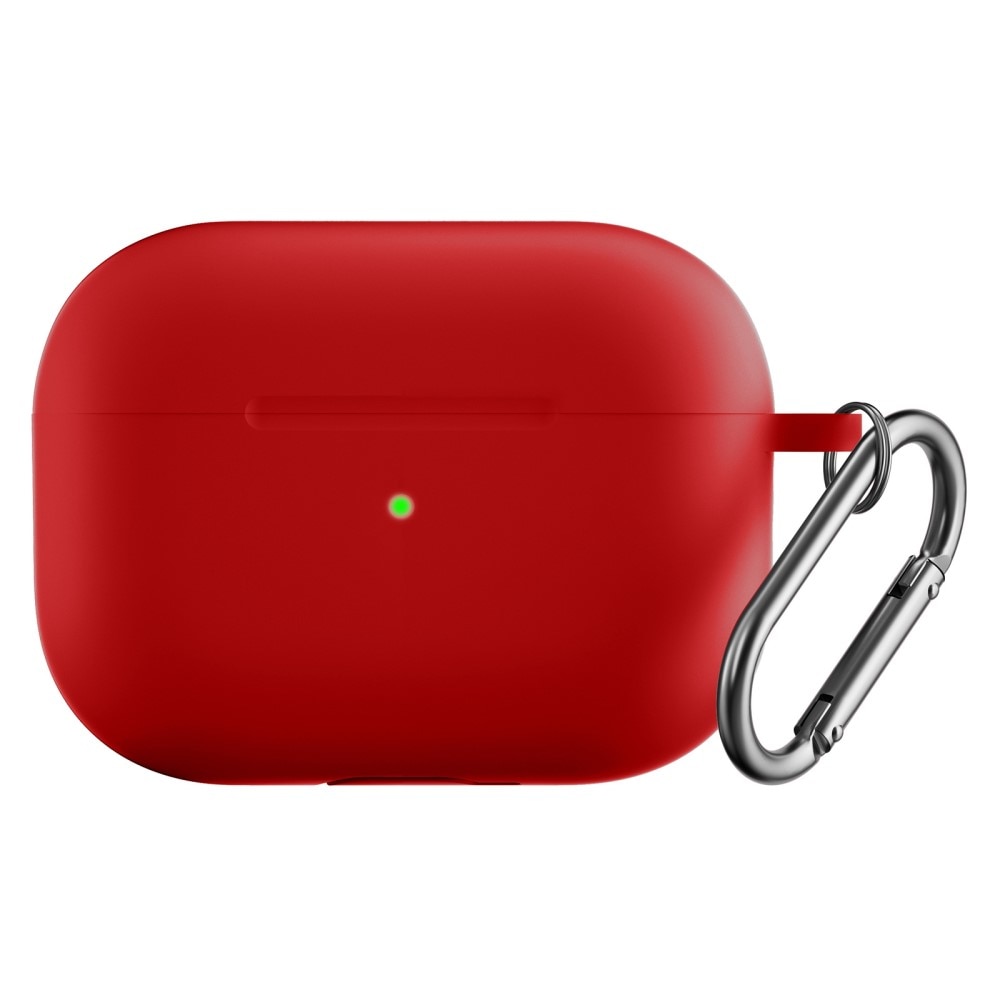 Cover in silicone con moschettone AirPods Pro 2 Rosso