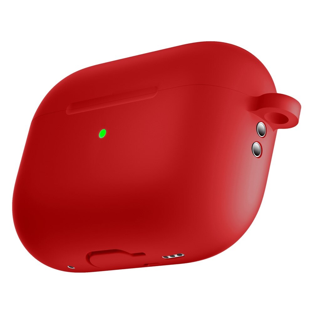 Cover in silicone con moschettone AirPods Pro 2 Rosso