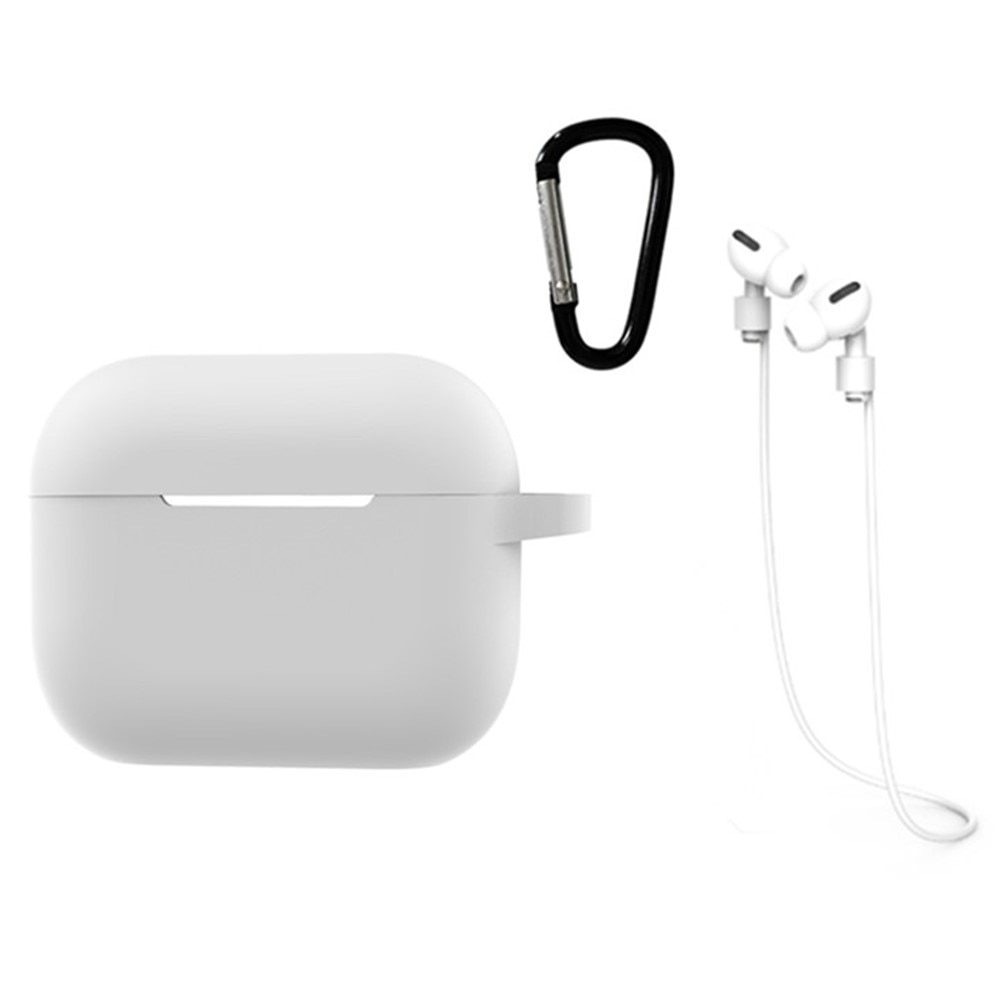 Cover Silicone Moschettone e Cinturino AirPods Pro 2 Bianco