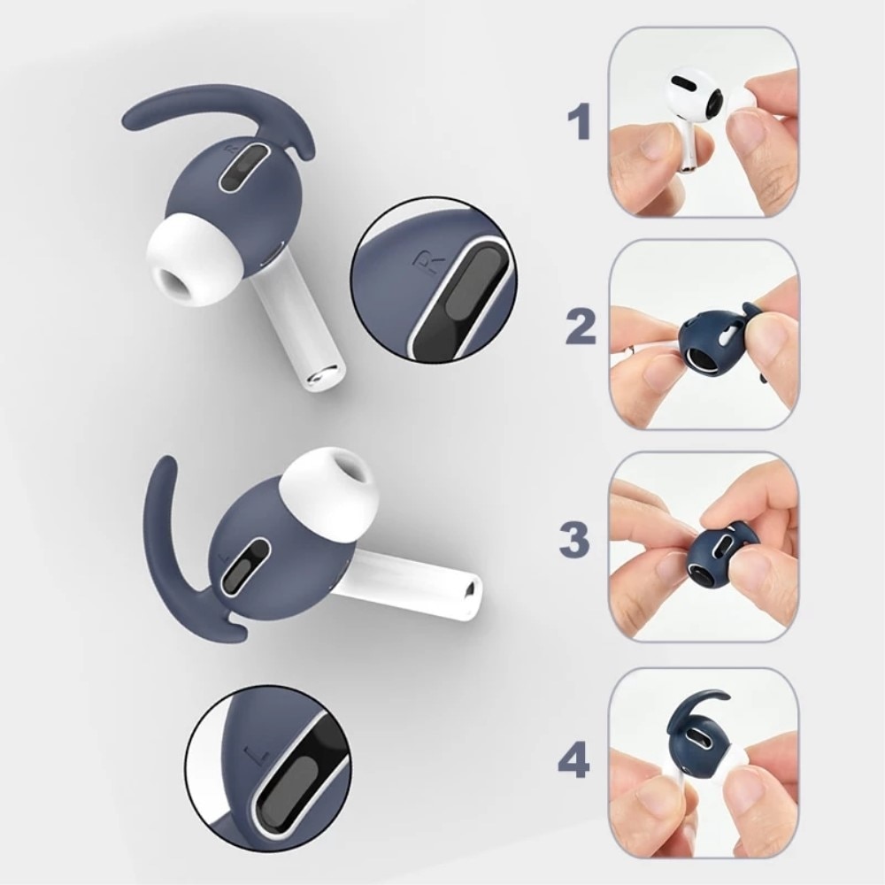 Sport Earhooks Silicone AirPods Pro Bianco