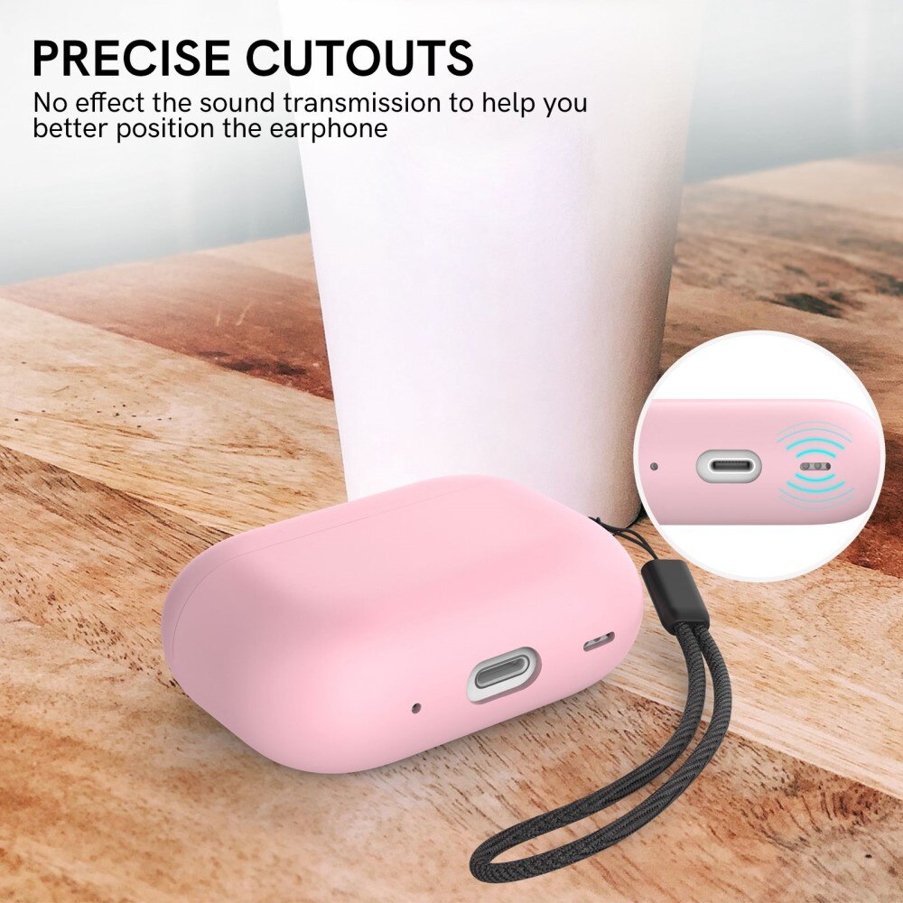 Cover Silicone Handstrap AirPods Pro 2 Rosa