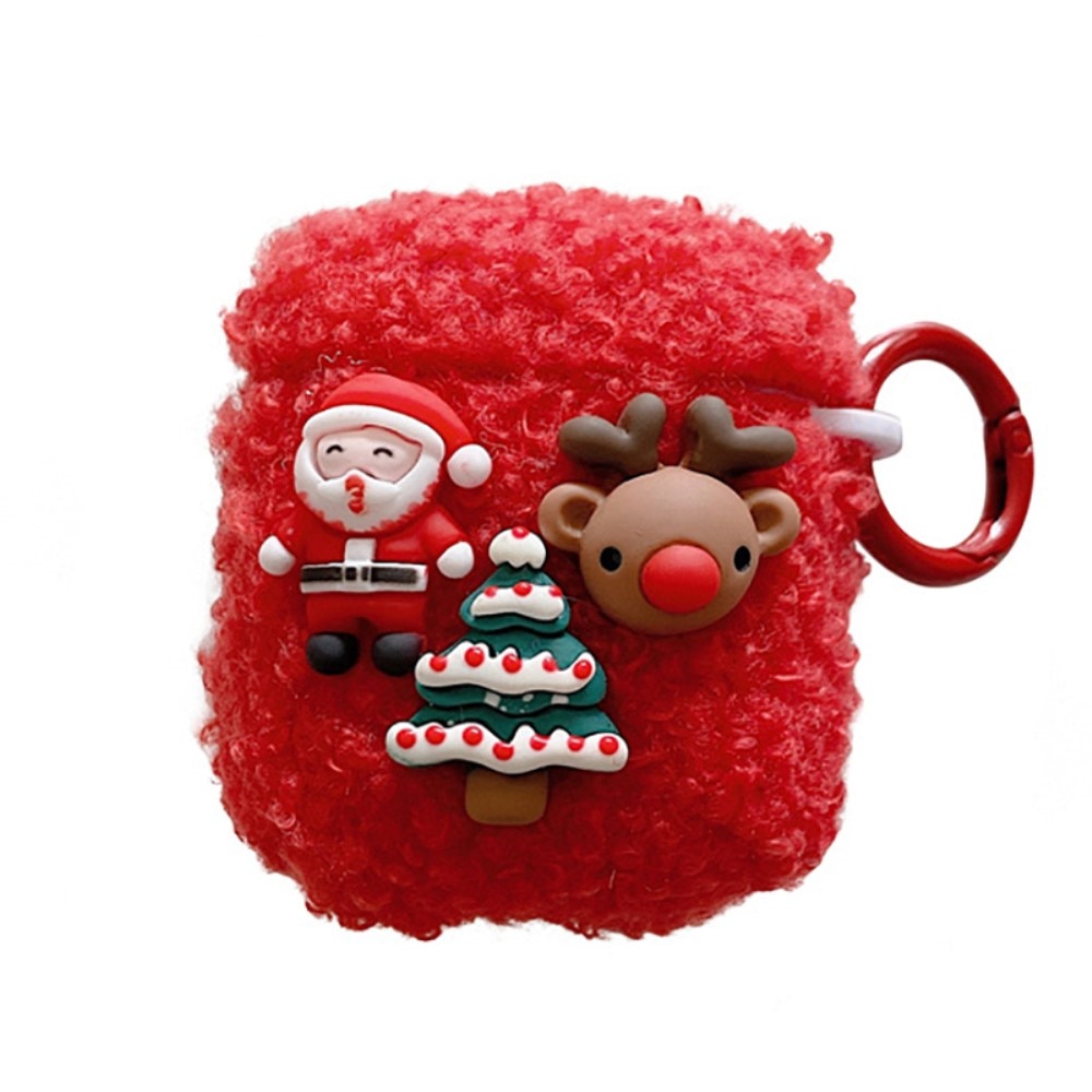 Cover con Motivo Natalizio Apple AirPods - Babbo Natale/Albero di Natale