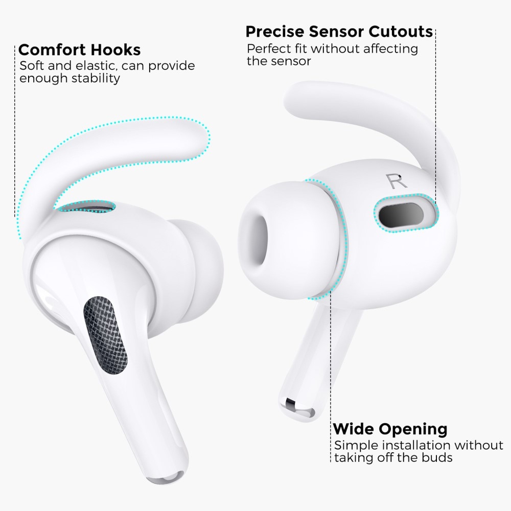 Sport Earhooks AirPods Pro 2 bianco