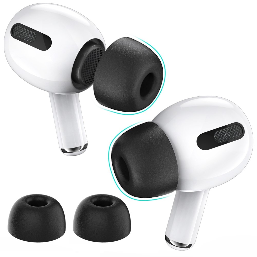 Memory Foam Ear Tips AirPods Pro 2 nero (Medium)