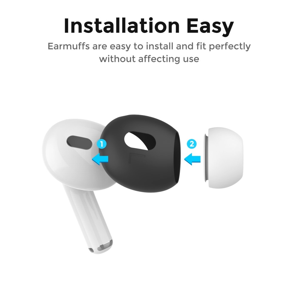 Earpads Silicone AirPods Pro 2 nero