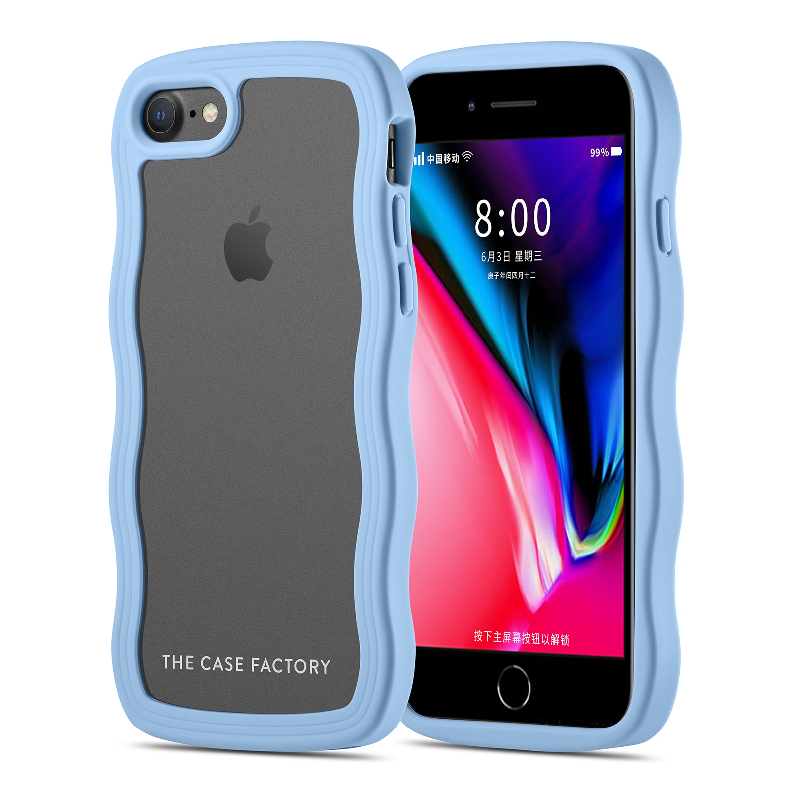 The Wave Case iPhone SE 2020 Blu