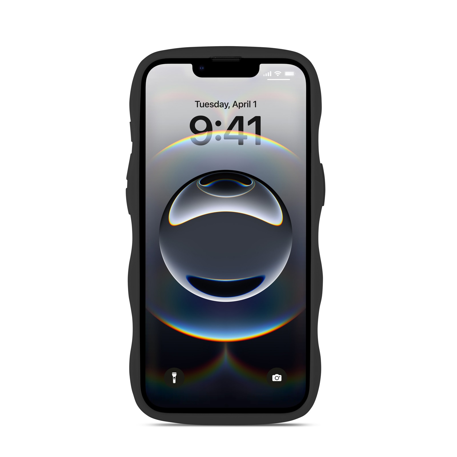 The Wave Case iPhone 16e Nero