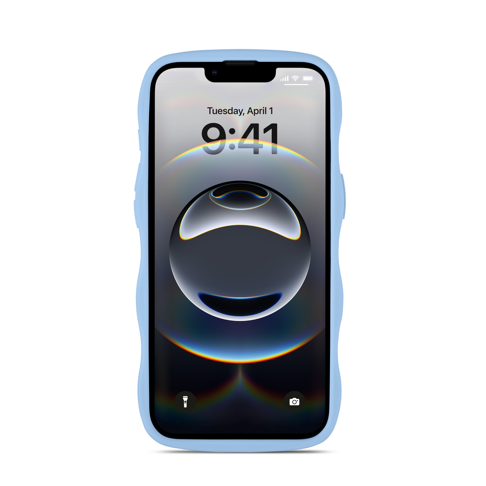 The Wave Case iPhone 16e Blu