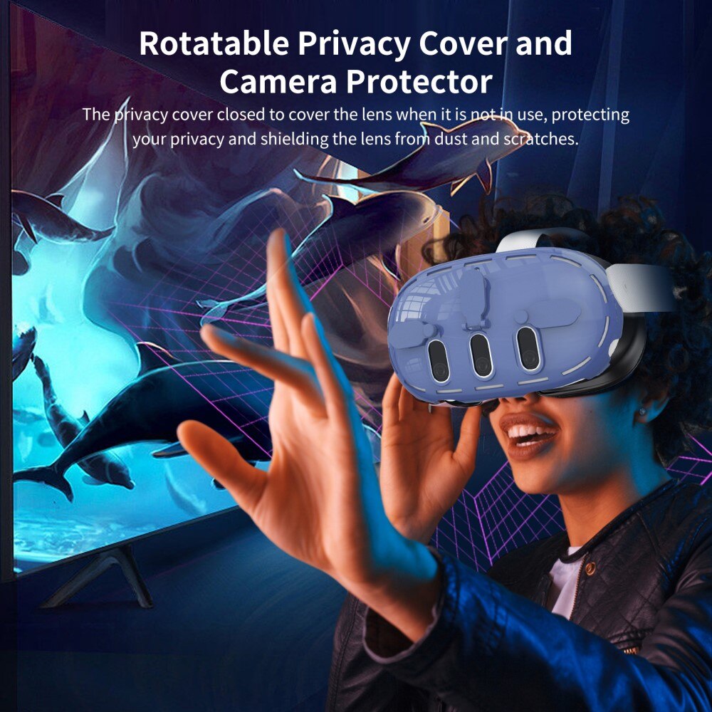 Cover Meta Quest 3 VR, trasparente