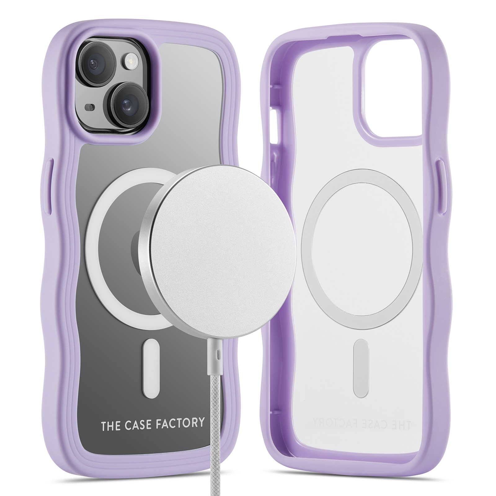 The Wave Mag Case iPhone 15 Viola
