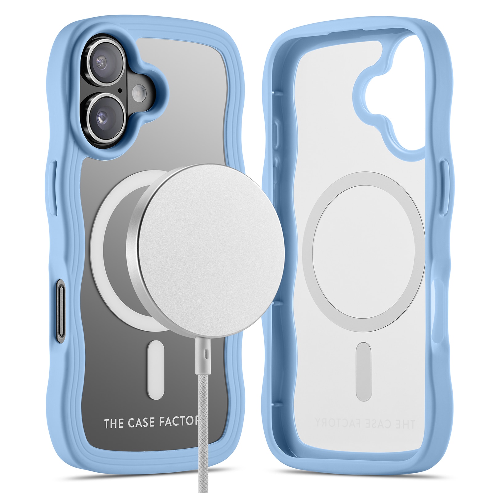The Wave Mag Case iPhone 16 Blu