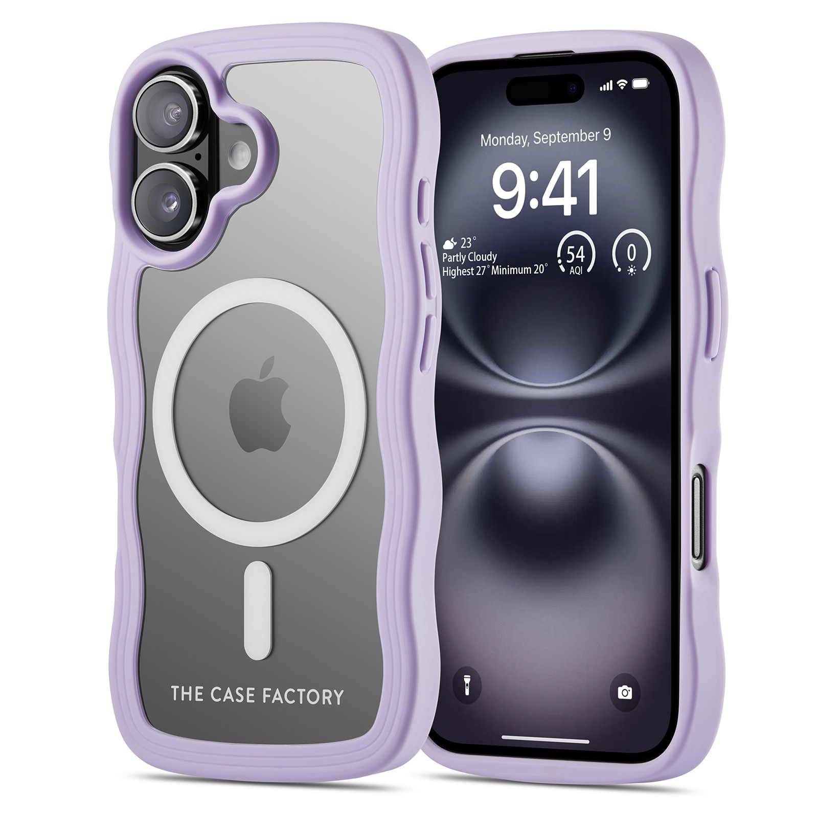 The Wave Mag Case iPhone 16 Viola