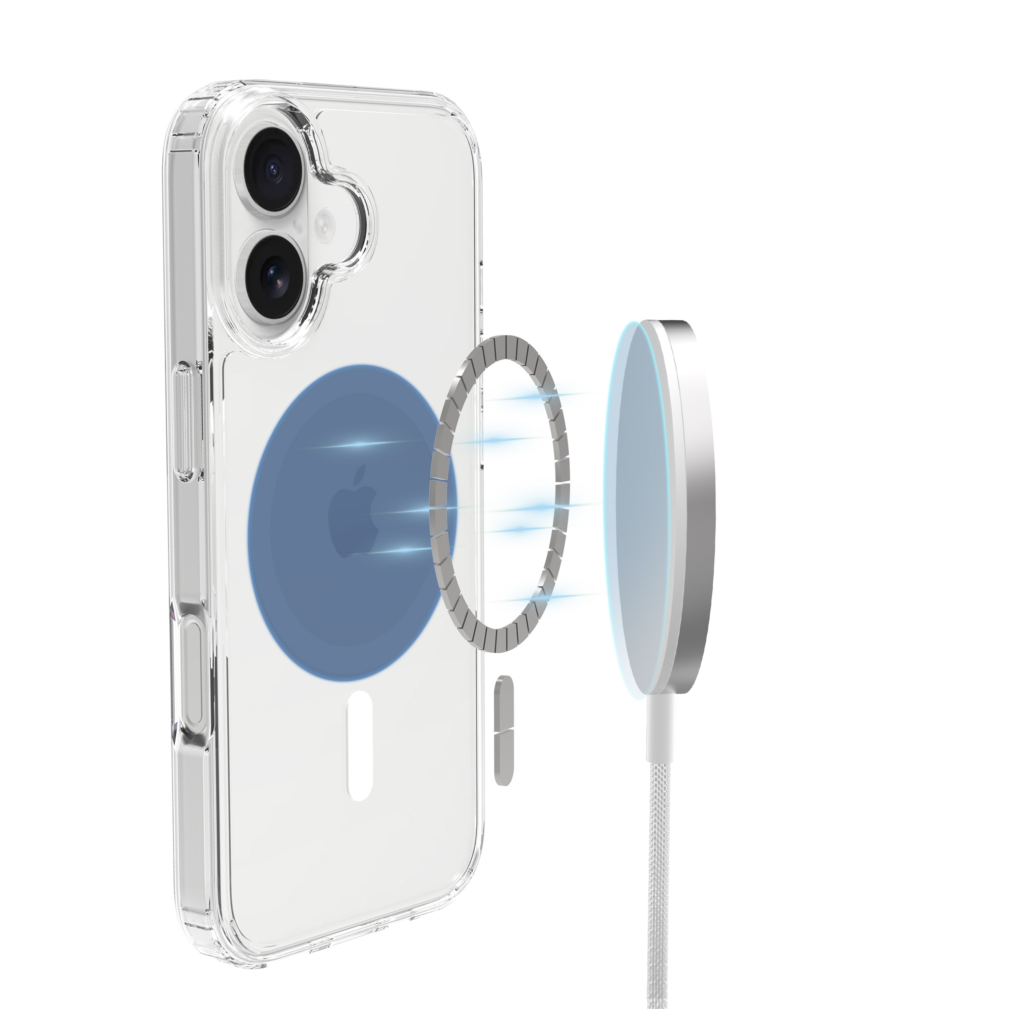 Cover ibride con MagSafe iPhone 17 Trasparente