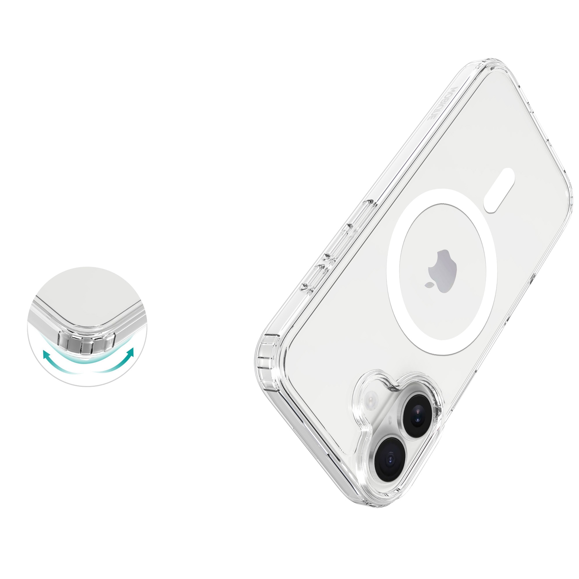 Cover ibride con MagSafe iPhone 17 Trasparente