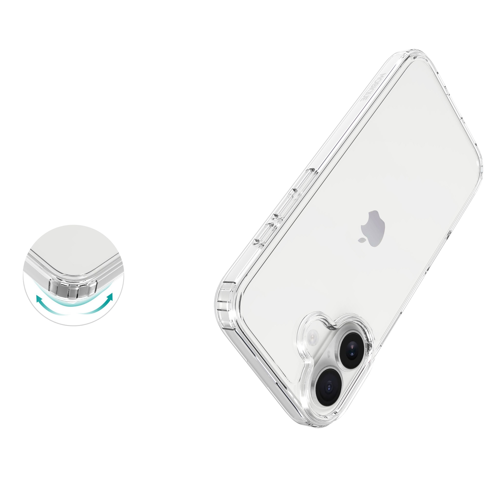 Cover ibride per iPhone 17 Trasparente