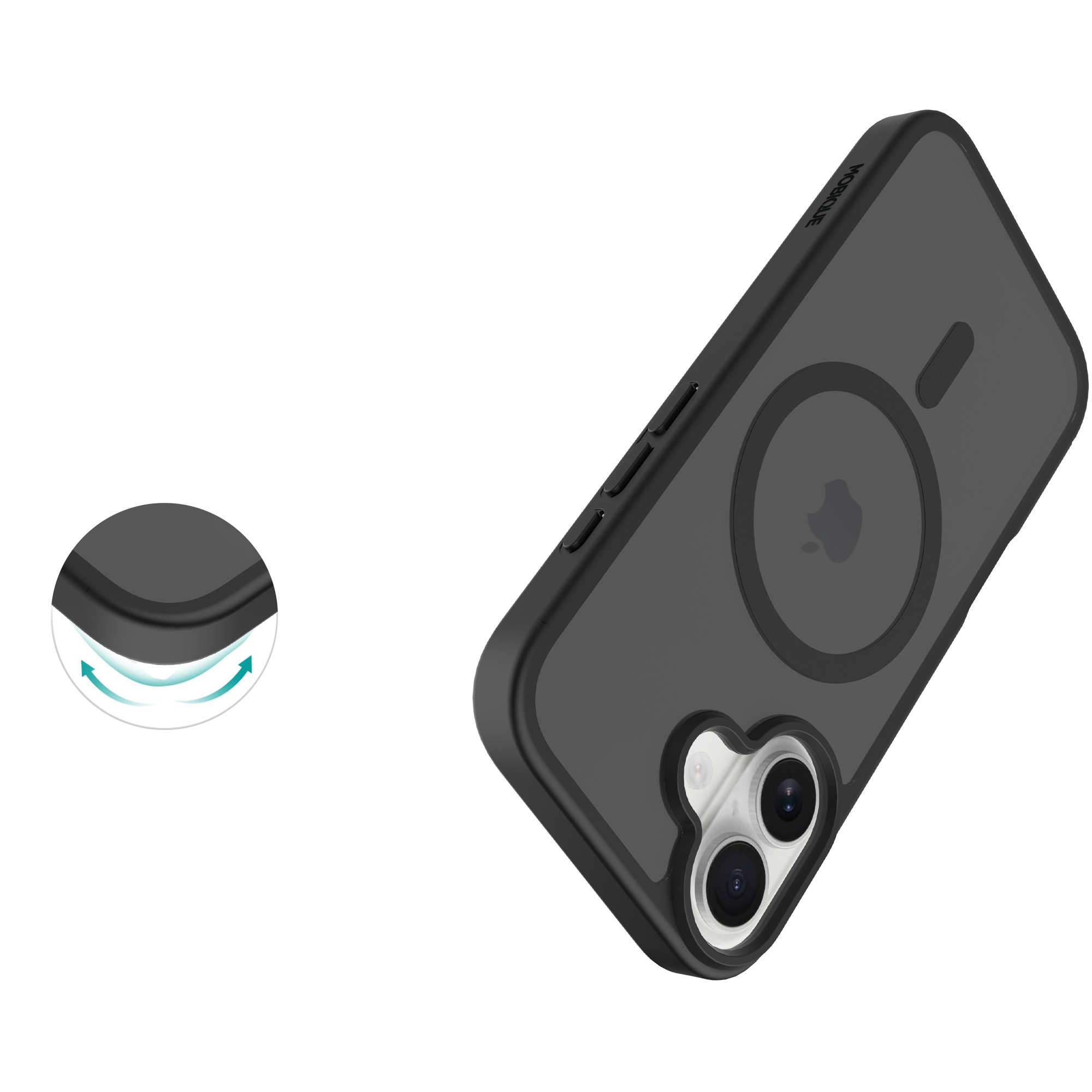 Cover Magnetic Hybrid iPhone 17 Frosted Black