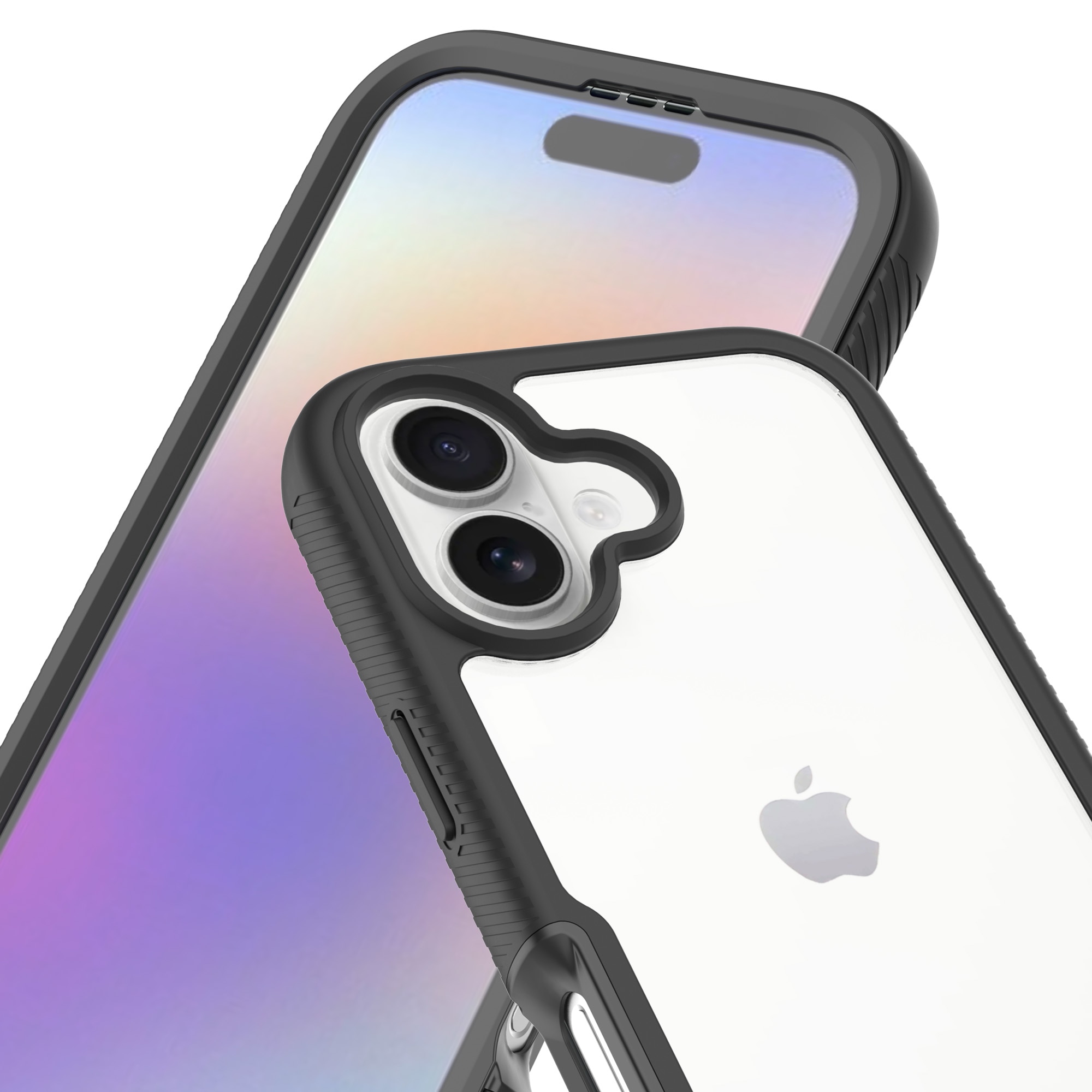 Cover Full Protection iPhone 17 Nero/trasparente