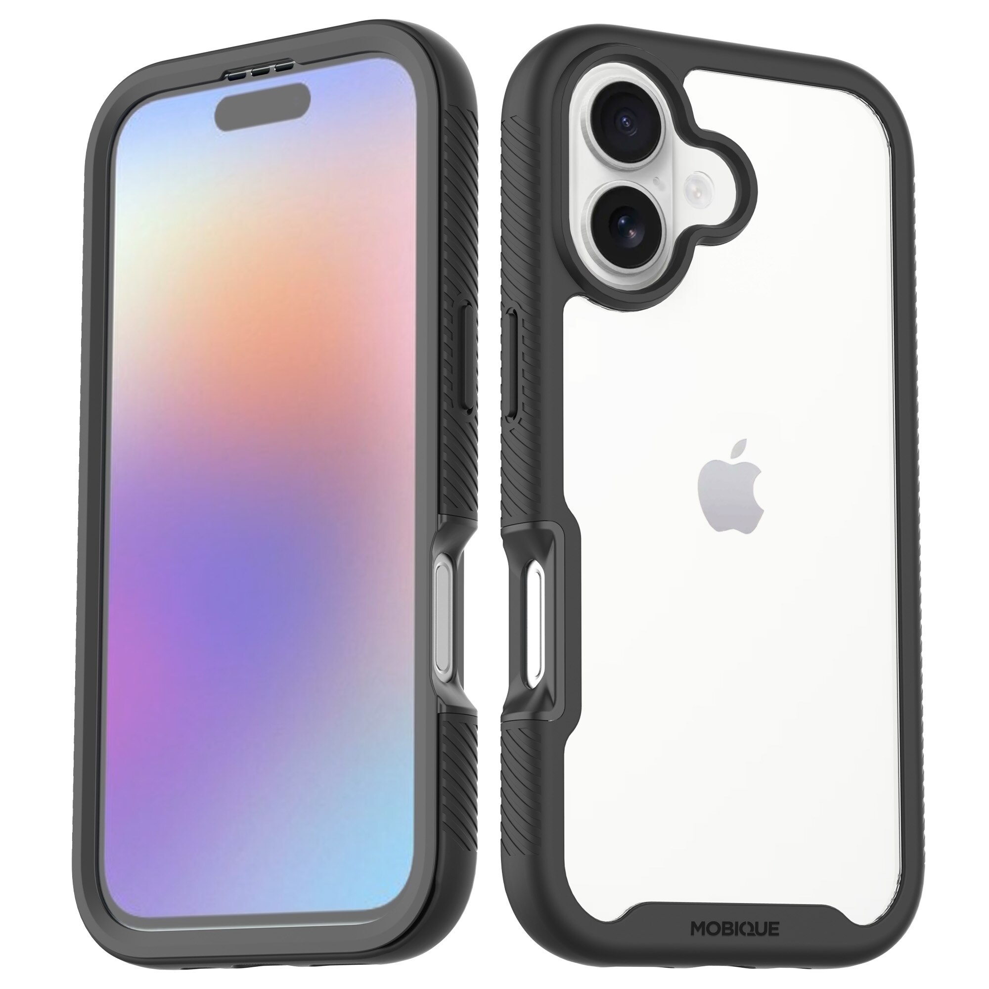 Cover Full Protection iPhone 17 Nero/trasparente